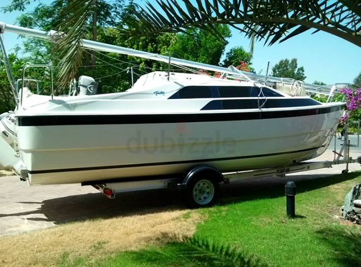 26 Foot Power Sailer Boat with Trailer made in USA